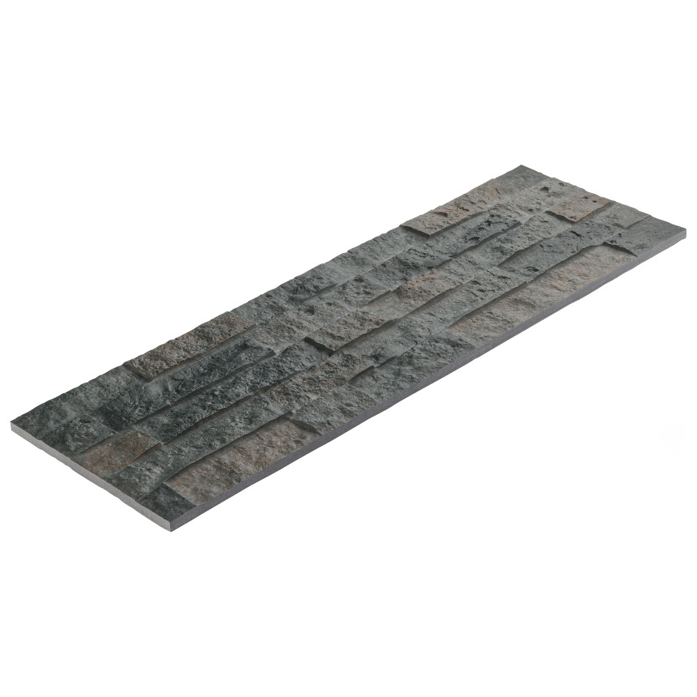 Irazu Antracita 7-7/8 in. x 23-1/2 in. Porcelain Wall Tile