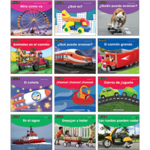 Early Rising Readers Transportation Theme Set, Spanish