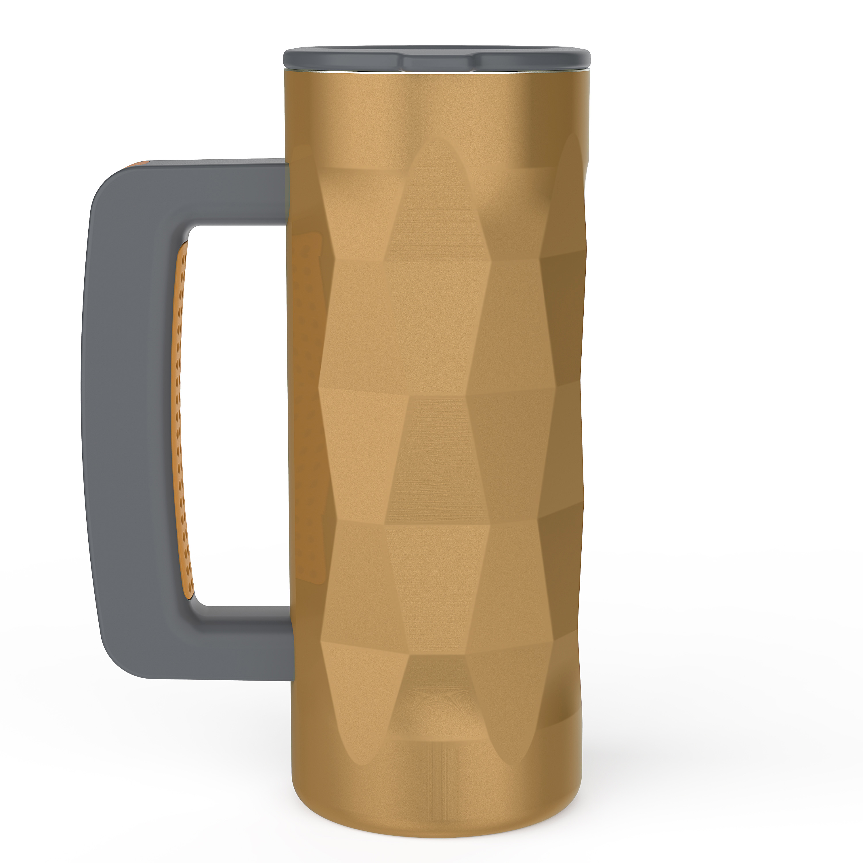 Fractal 16 ounce Vacuum Insulated Stainless Steel Mug, Bronze slideshow image 2 Fractal 16 ounce Vacuum Insulated Stainless Steel Mug, Bronze slideshow image 2