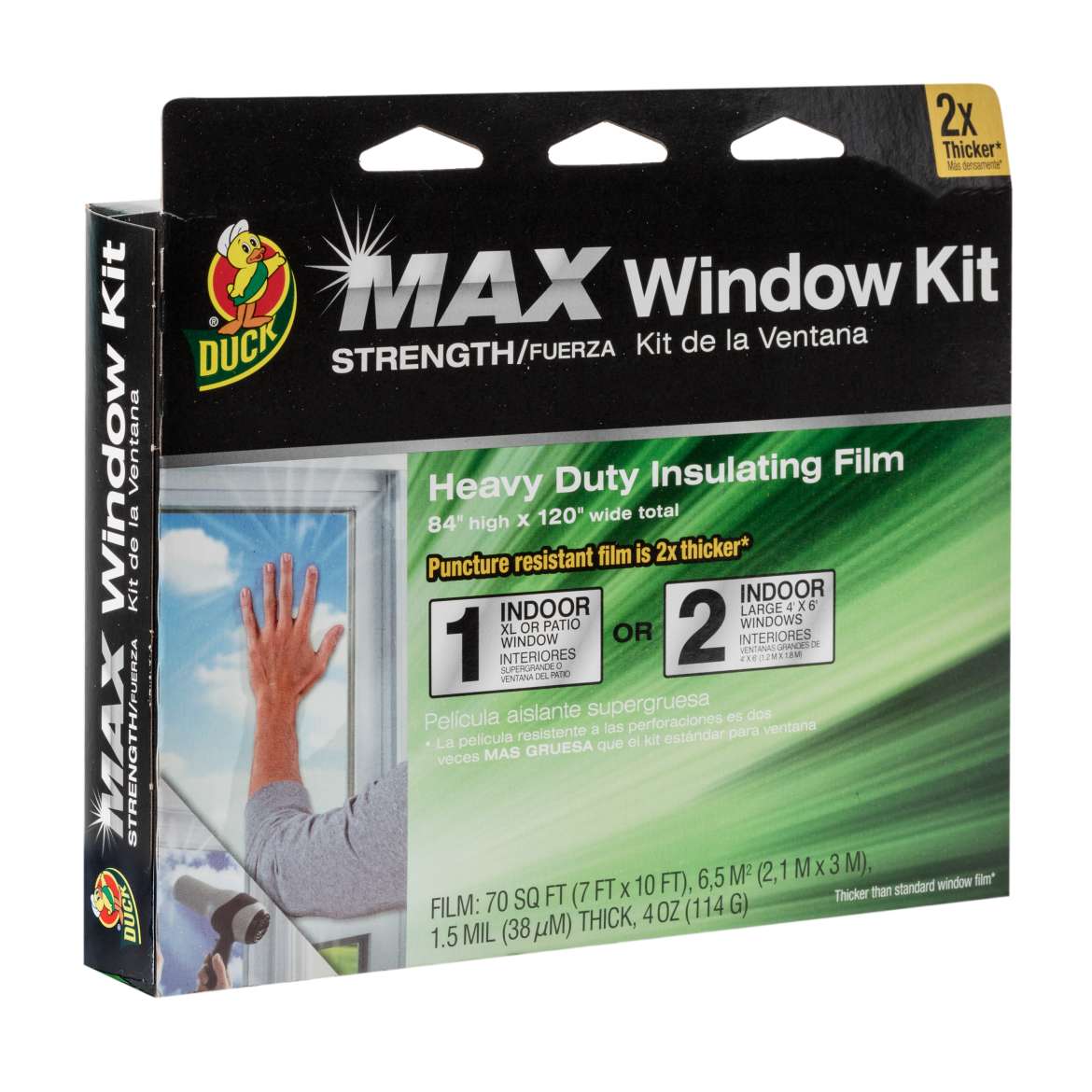 Duck® Brand Max Strength Window Kit - Clear, 84 in. x 120 in. Image