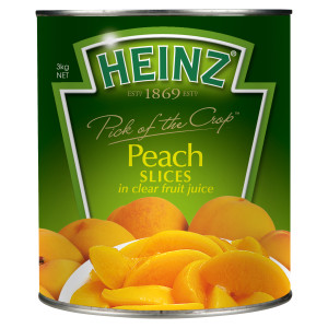 heinz peach slices in clear fruit juice 3kg image