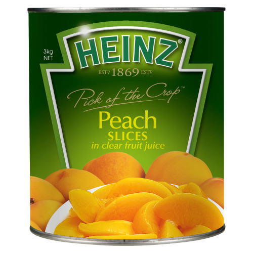  Heinz Peach Slices in Clear Fruit Juice 3kg 