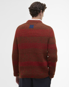 Paul Smith loves Barbour Saddle Crew Neck Jumper Rosette Red