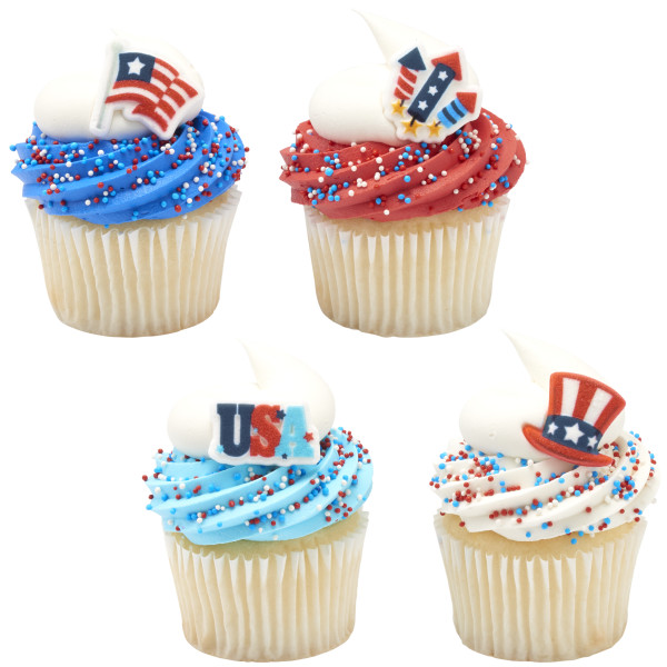 Red, White and Blue Nonpareils