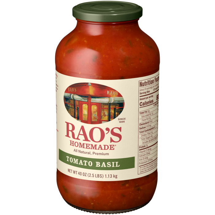 Tomato Basil Sauce, 40 oz - Right angle Image
