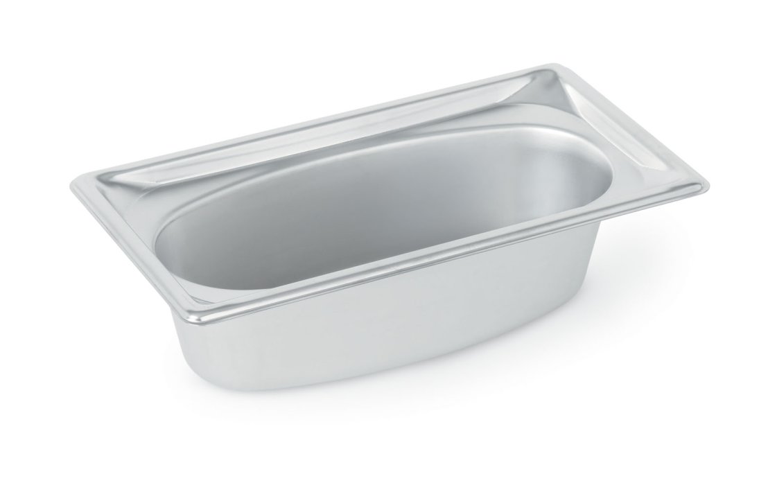 Third-size 4-inch-deep Super Pan® stainless steel super shape oval wild pan