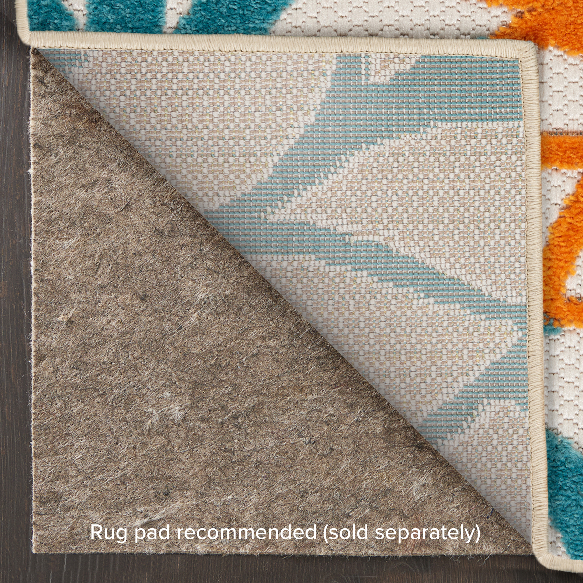 Nourison Aloha 6' x 9' Turquoise Multicolor Tropical Rug