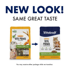 Image of Vitakraft Sunseed Vita Prima Hamster & Gerbil Food, 2 lb