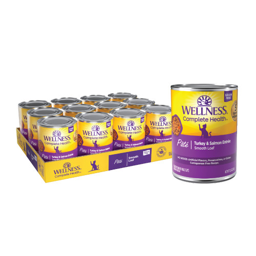 Wellness Complete Health Pate Turkey & Salmon Front packaging