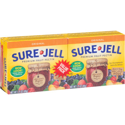 Sure-Jell Original Premium Fruit Pectin Homemade Jams & Jellies Value Pack, 2 ct Pack, 1.75 oz Boxes