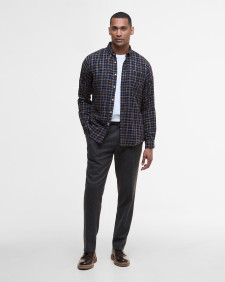 Camicia Sault a maniche lunghe dalla vestibilità leggermente aderente Midnight Oak Tartan