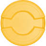 Carlisle, Bronco, 44 gal, Polyethylene, Yellow, Round, Receptacle