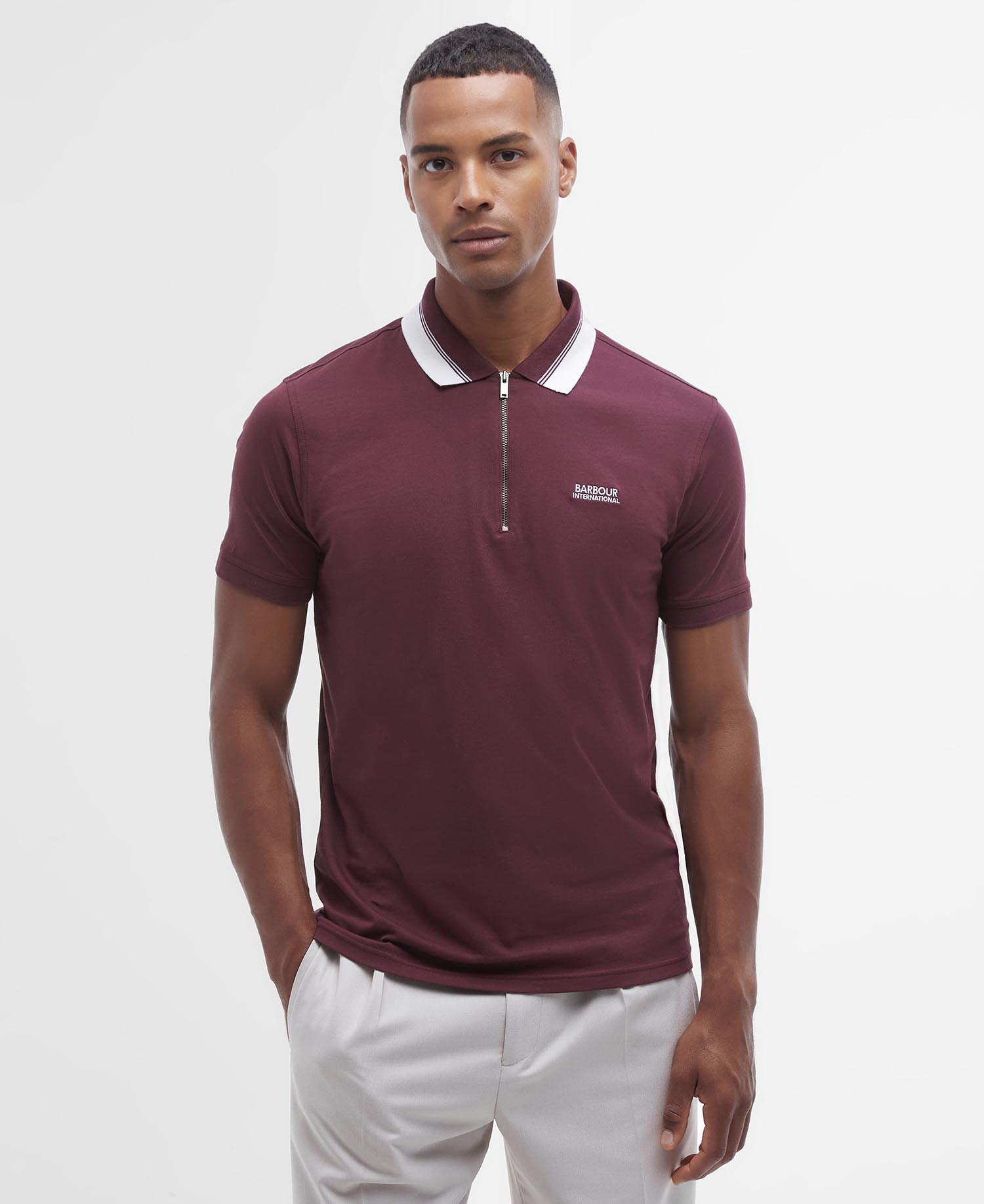 Orton Tipped Short-Sleeved Polo Shirt image number 0