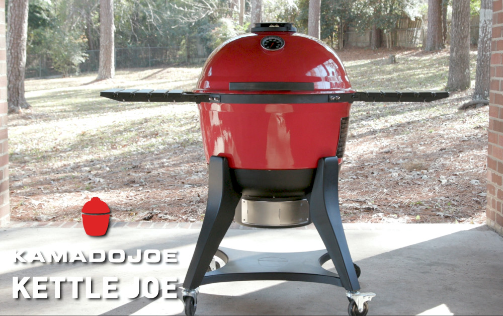 Kamado Joe Kettle Joe 22 inch Charcoal Grill in Blaze Red