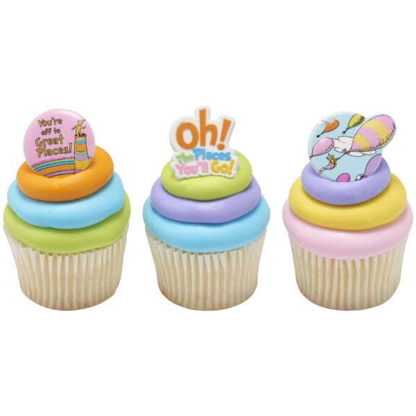 Oh, the Places You'll Go! Onward we go Cupcake Rings