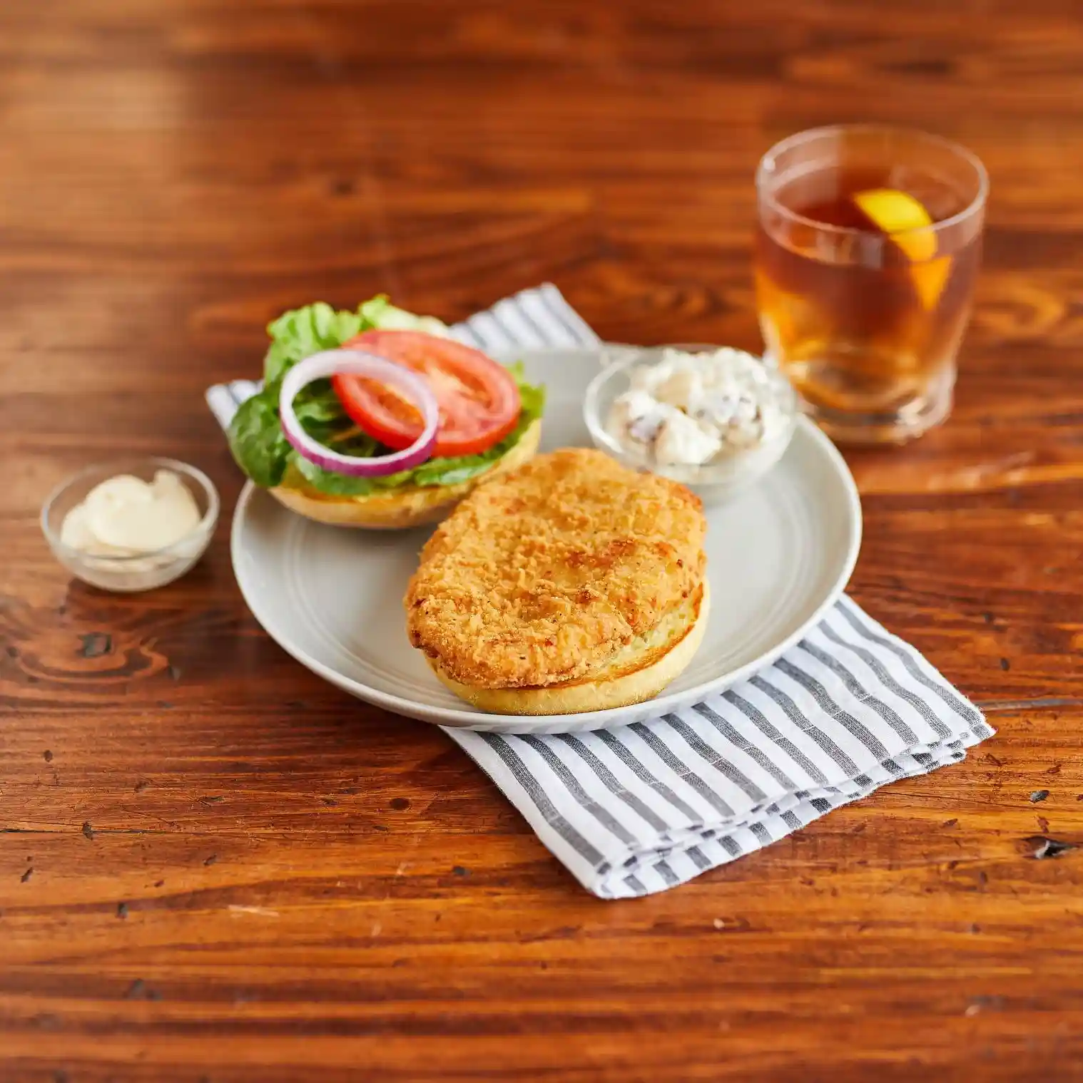 Tyson Red Label® Fully Cooked Homestyle Select Cut Chicken Breast Filet Fritters, 3.5 oz. https://images.salsify.com/image/upload/s--4OLUdKvq--/q_25/mcr4wpcmttzmhhxj8hmx.webp