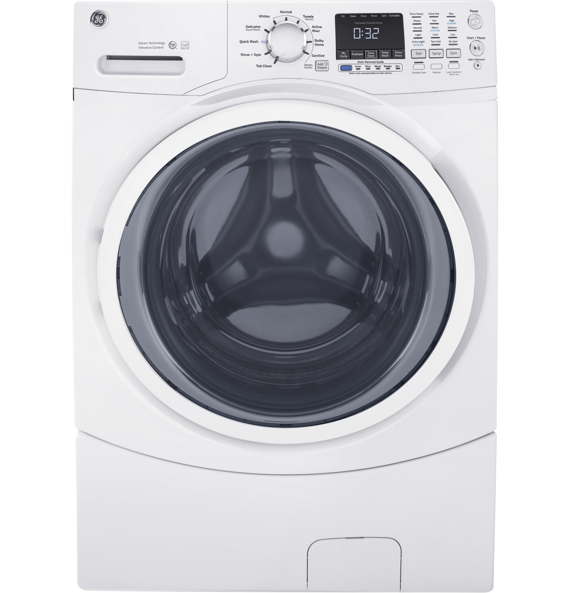 GE® ENERGY STAR® 4.5 cu. ft. Capacity Front Load Washer with Steam