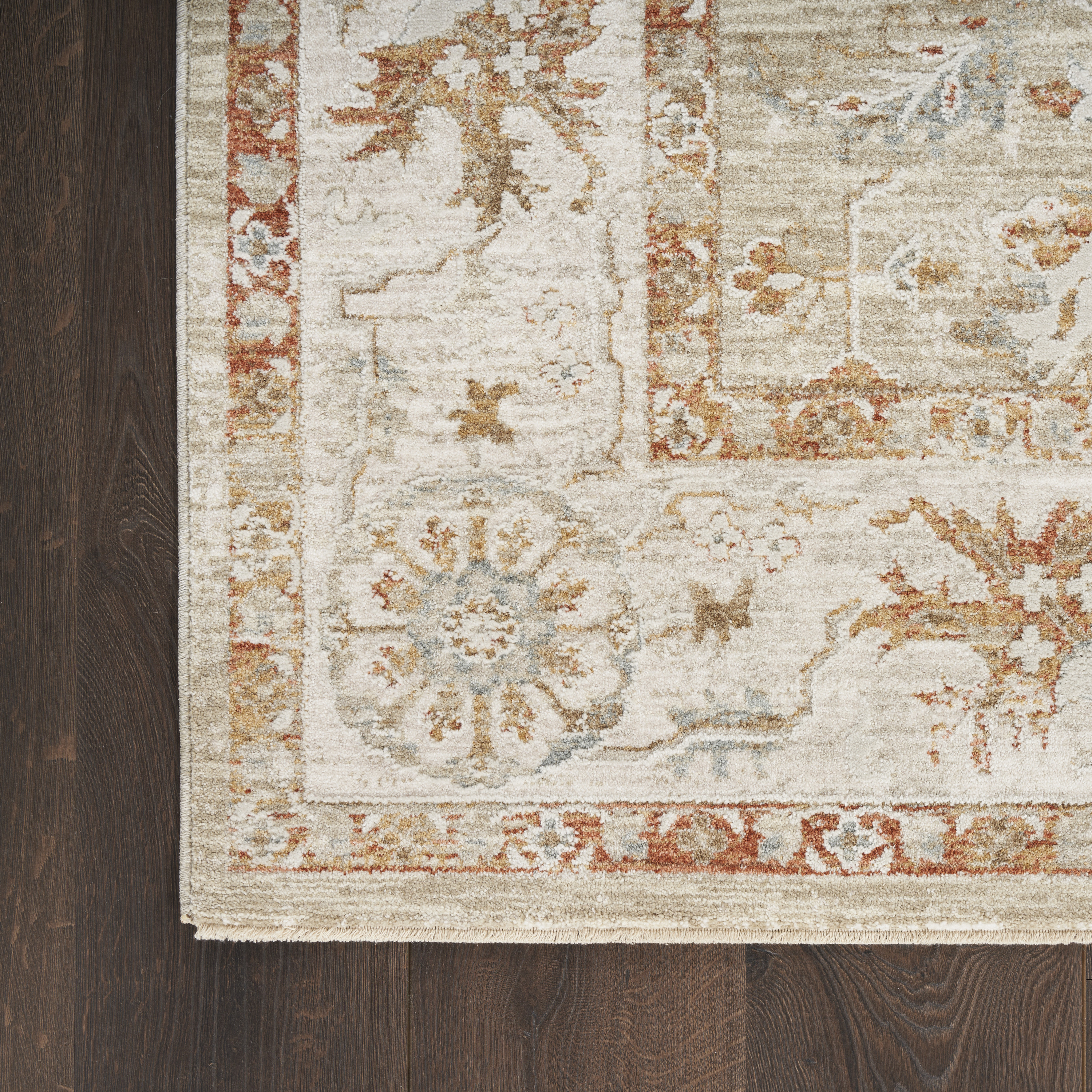 Nourison Infinite 2'3" x 10'2" Sage Ivory Vintage Indoor Rug