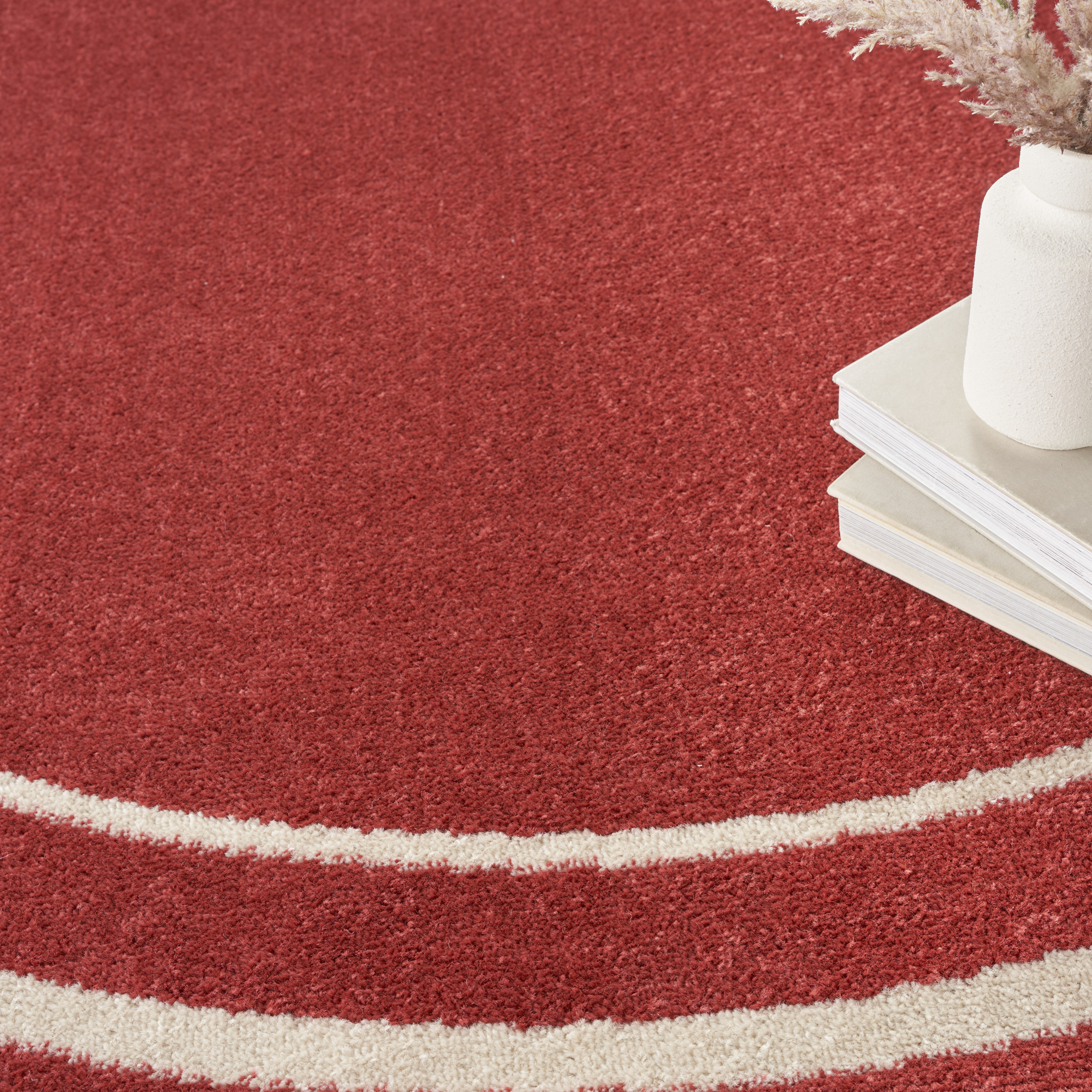 Nourison Nourison Essentials 6' x Round Brick Ivory Contemporary Rug