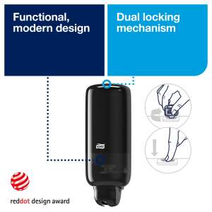 Tork, Elevation, Liquid Skincare S1, 1000ml, Black, Manual Dispenser