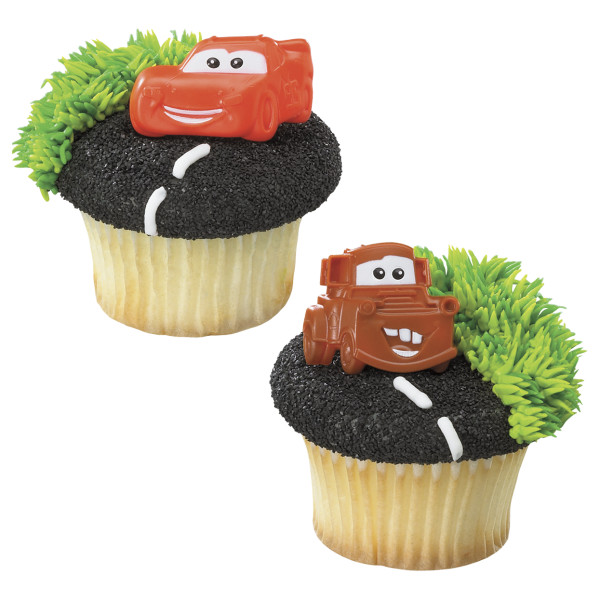 Disney and Pixar's Cars Mater & McQueen Cupcake Rings