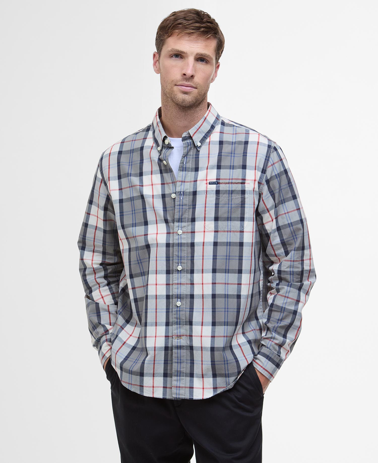 Camicia a maniche lunghe Laggon in tartan con vestibilità comoda image number 0