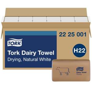 Tork, H22 Dairy Towel, Wipers, 2 ply, White