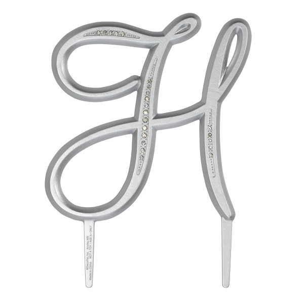 4.5" H Diamond Letter Monogram