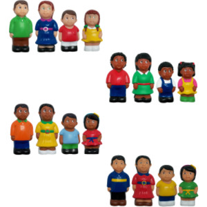 Ethnic Family Figures, Set of 16
