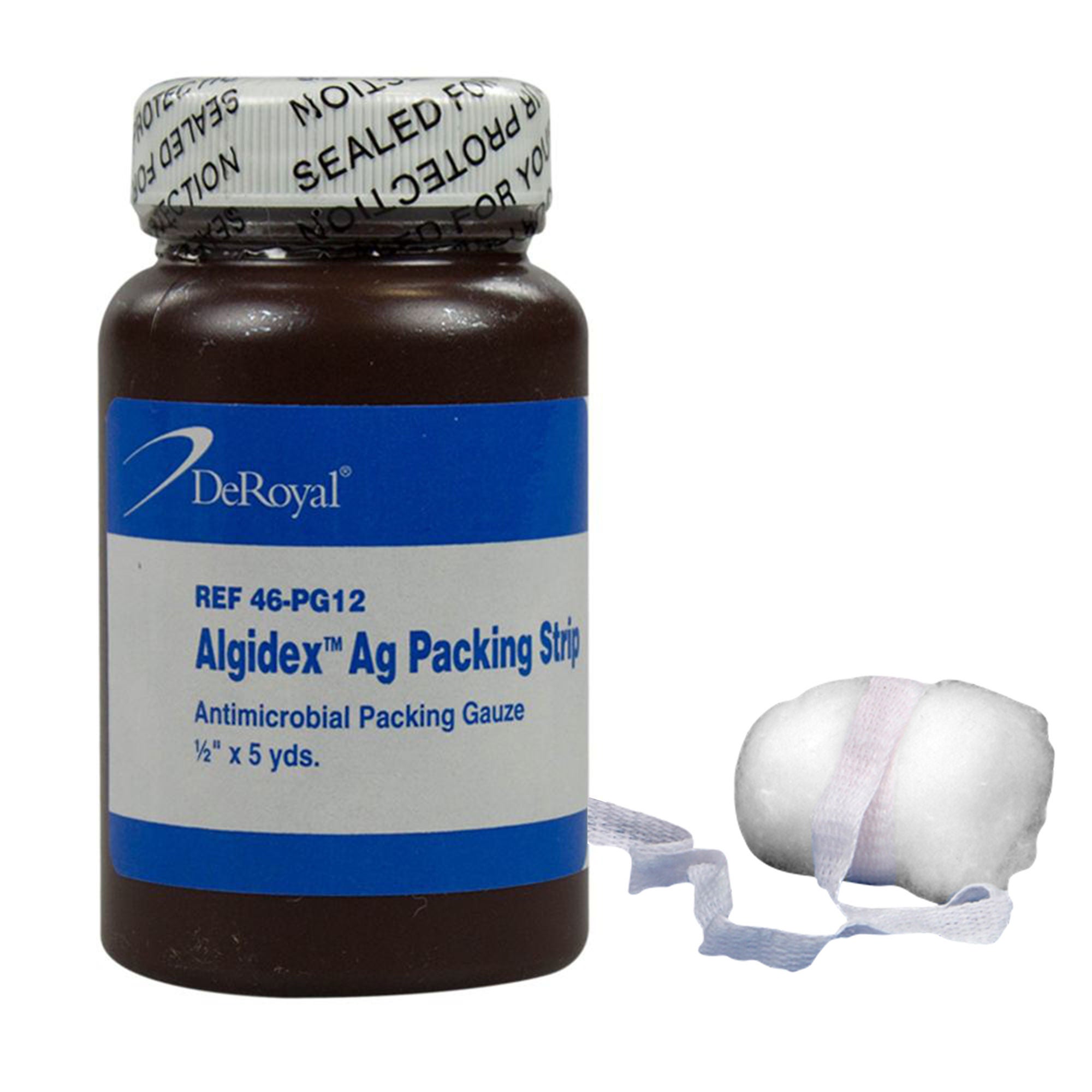 Algidex Ag® Packing Gauze, ½ Inch x 5 Yard