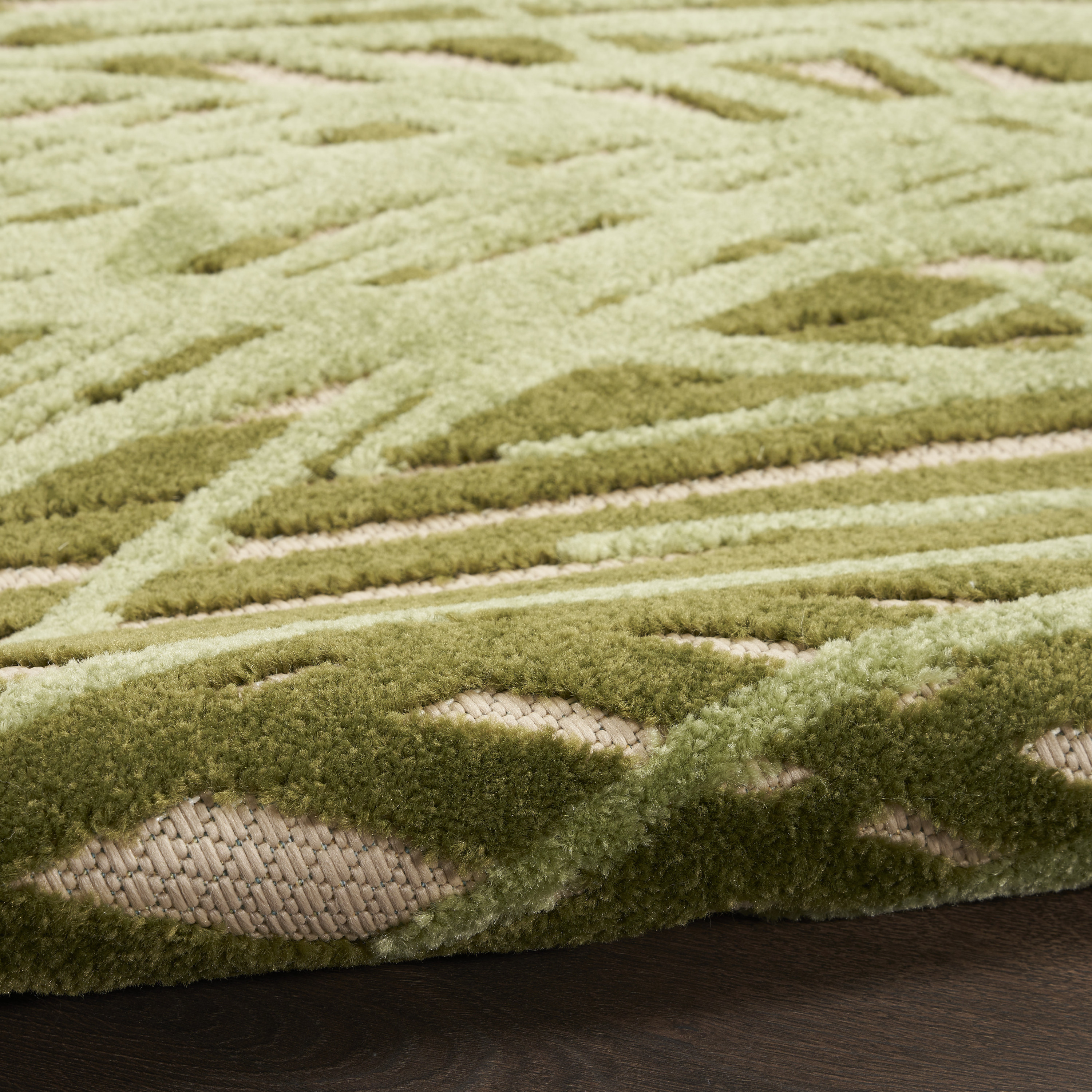 Nourison Aloha 6' x 9' Ivory Green Outdoor Rug