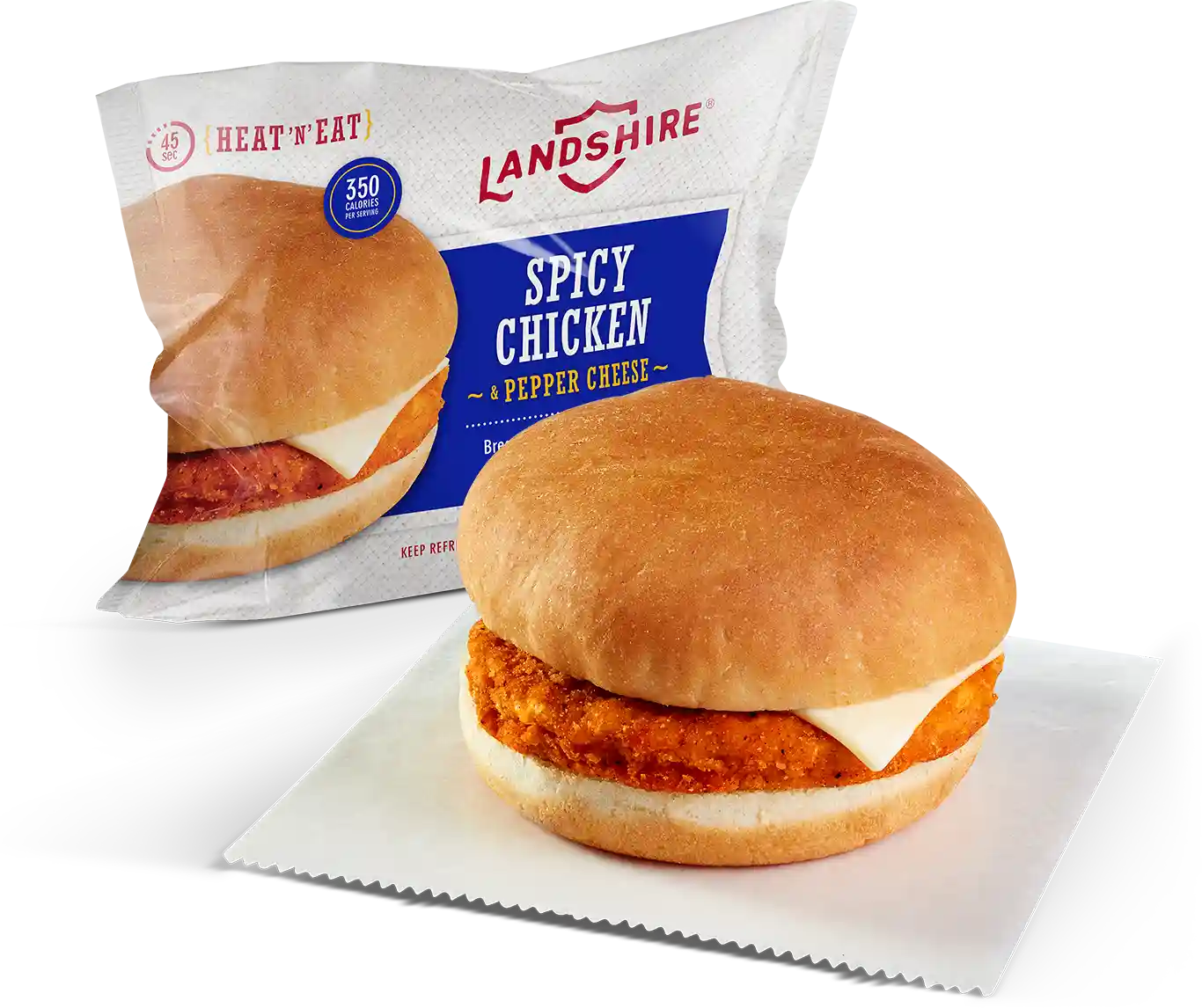Landshire® Spicy Breaded Chicken And Pepper Jack Cheese Sandwich_image_01