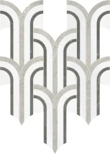 Waterjet Stone Mosaics Mist 11×12 Florence Mosaic Polished