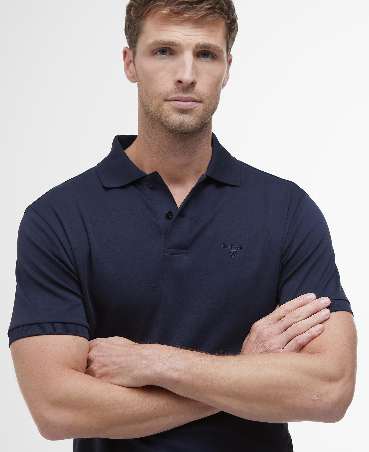 Drayton Linen Tailored Polo Shirt image number 3