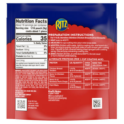 Ritz Everything Flavored Seasoned Cracker Coating Mix, 5 oz Bag