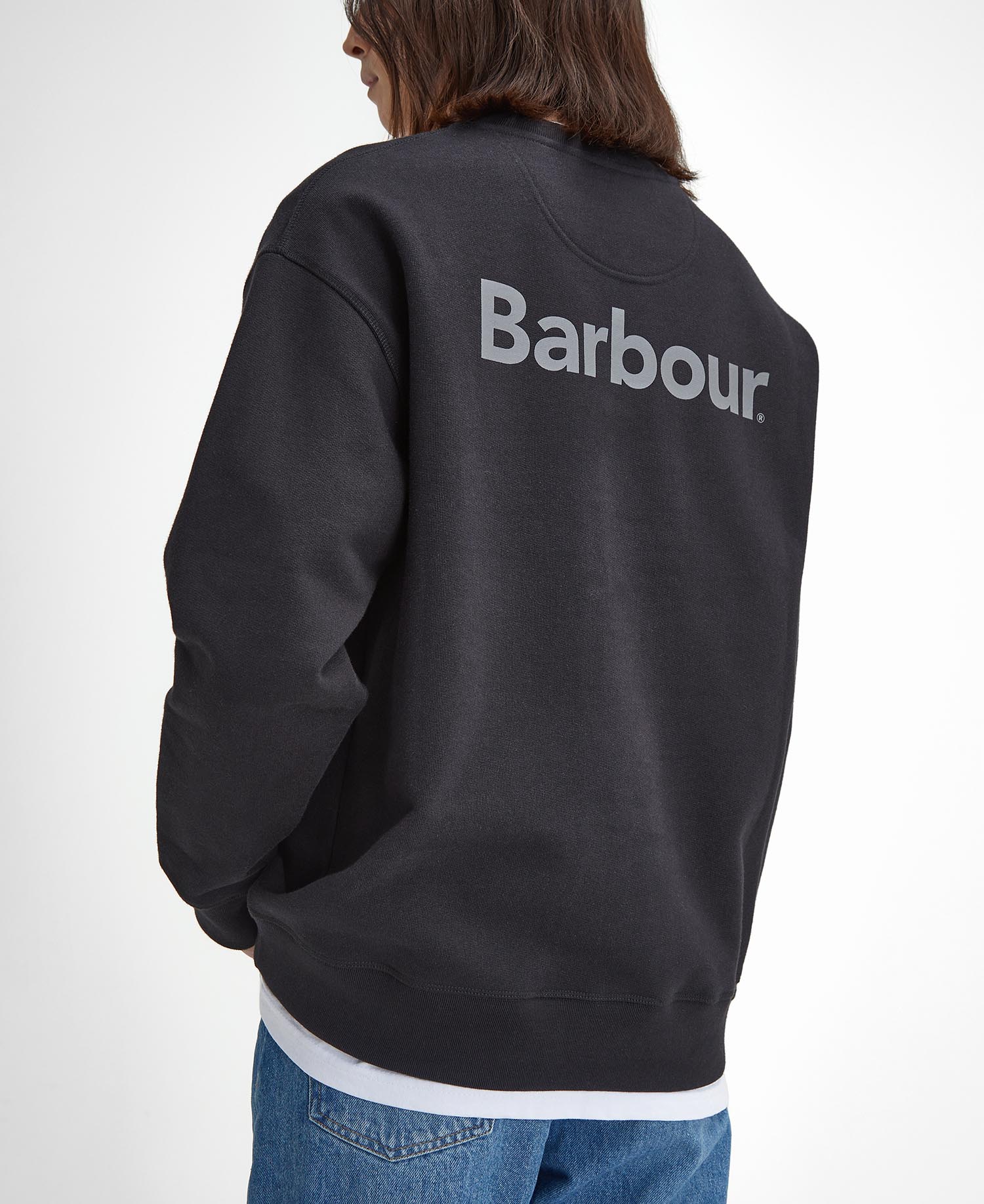 Brushed Nicholas Oversized Crew Neck Jumper image number 4