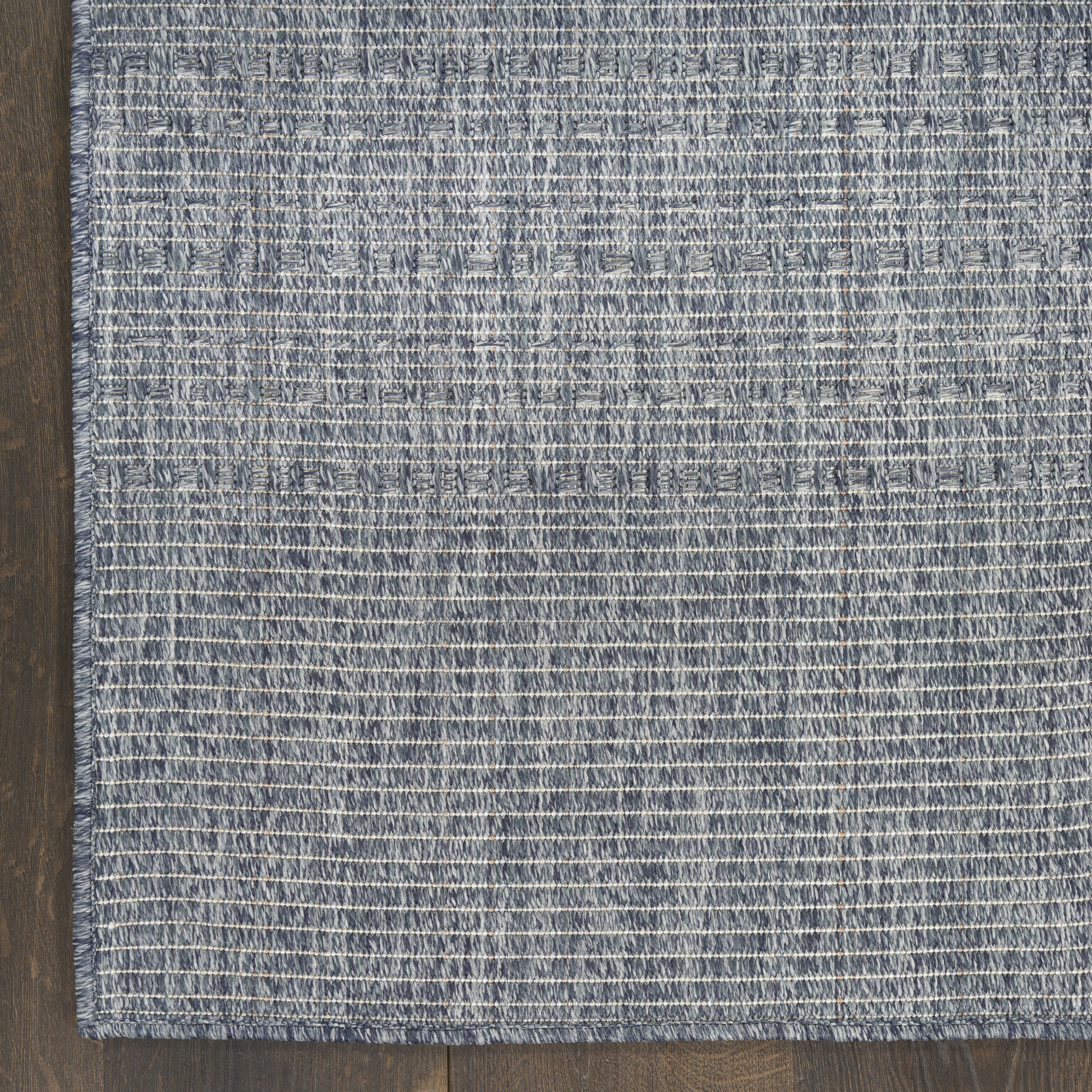 Nourison Tulum 5'3" x 7' Denim Outdoor Rug