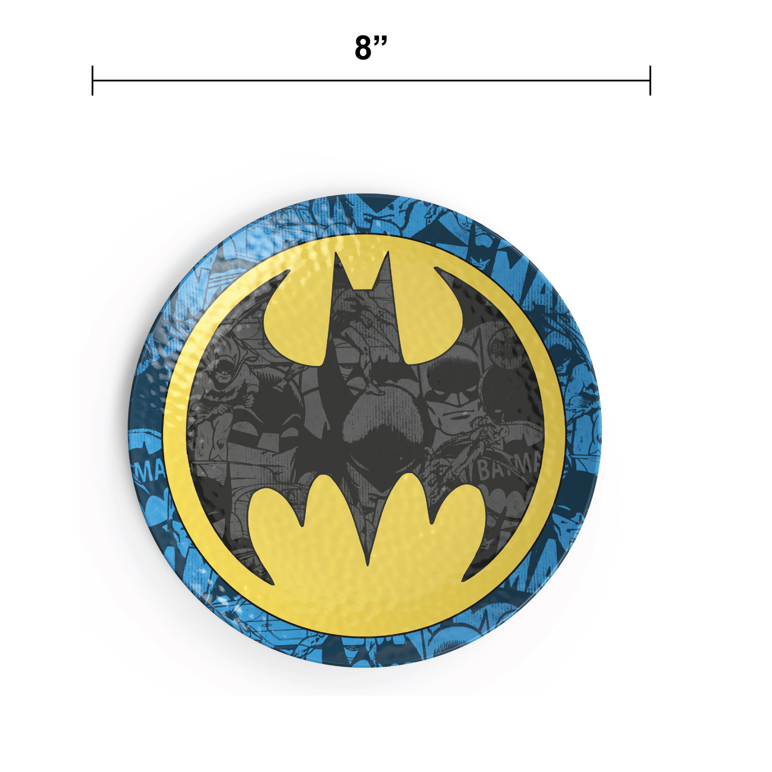 DC Comics Kids Plate and Bowl Set, Batman, 4-piece set slideshow image 5 DC Comics Kids Plate and Bowl Set, Batman, 4-piece set slideshow image 5