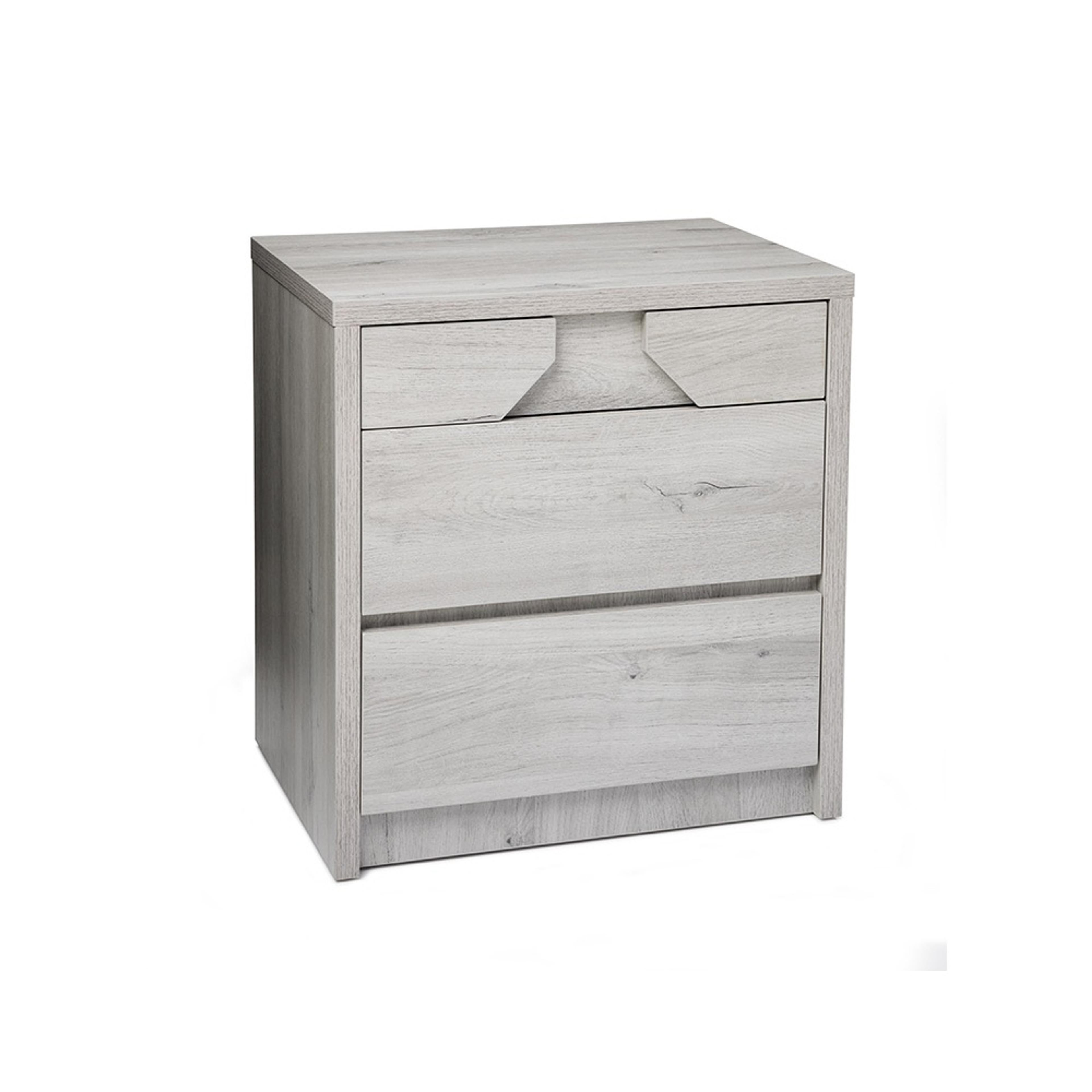 Product image of the  Sovereign Bedside Table (2 Drawer), Washed Grey from Forty Winks