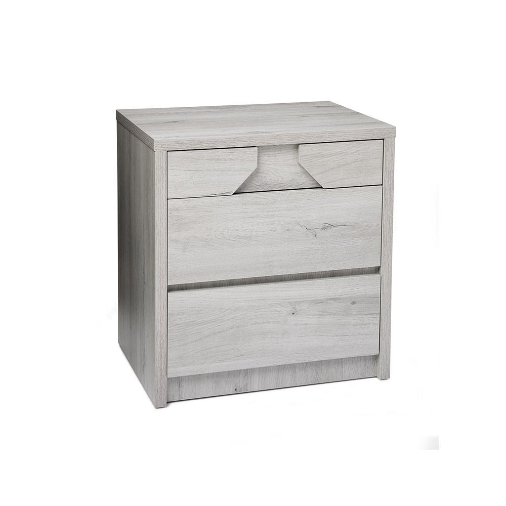 Product image of the  Sovereign Bedside Table (2 Drawer), Washed Grey from Forty Winks