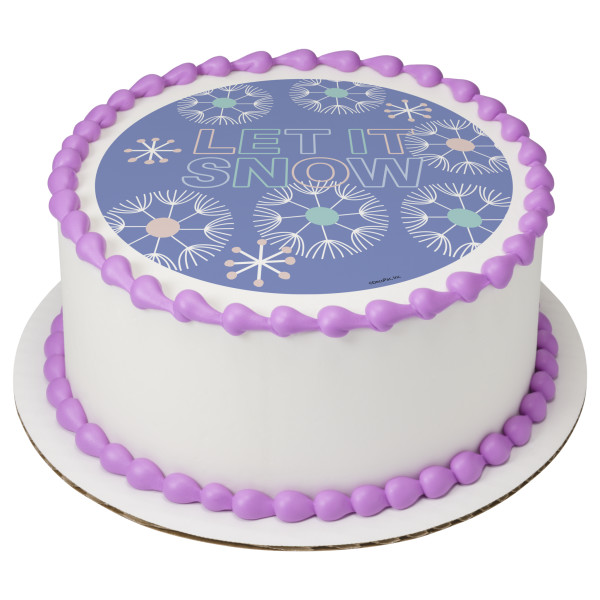 Let It Snow PhotoCake® Edible Image®