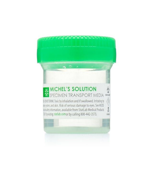 StatLab Medical Products SOLUTION, MICHELS PREFILLED W/GRN LID 20ML (96/CS)