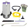 ProTeam, Super Coach Pro 10 Vacuum with Xover Multi-Surface Two-Piece Wand Tool Kit, 14", Backpack Vacuum