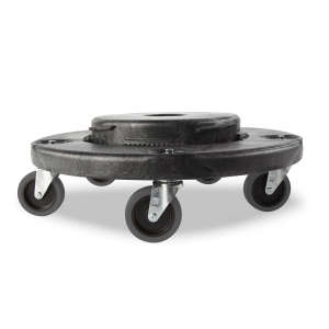 Rubbermaid Commercial, BRUTE®, Quiet, Black, Receptacle Dolly