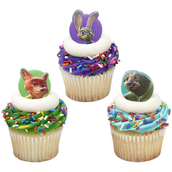 Disney's Zootopia Visit Zootopia Cupcake Rings
