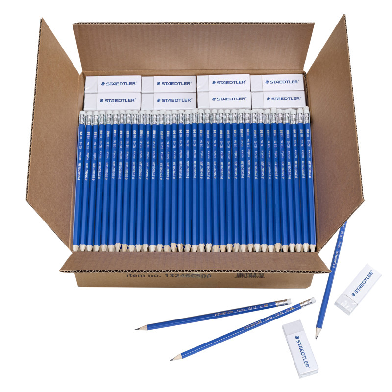 Norcia pencils + 40 erasers, carton 500