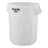 Rubbermaid Commercial, VENTED BRUTE, 55 gal, Resin, White, Round, Receptacle
