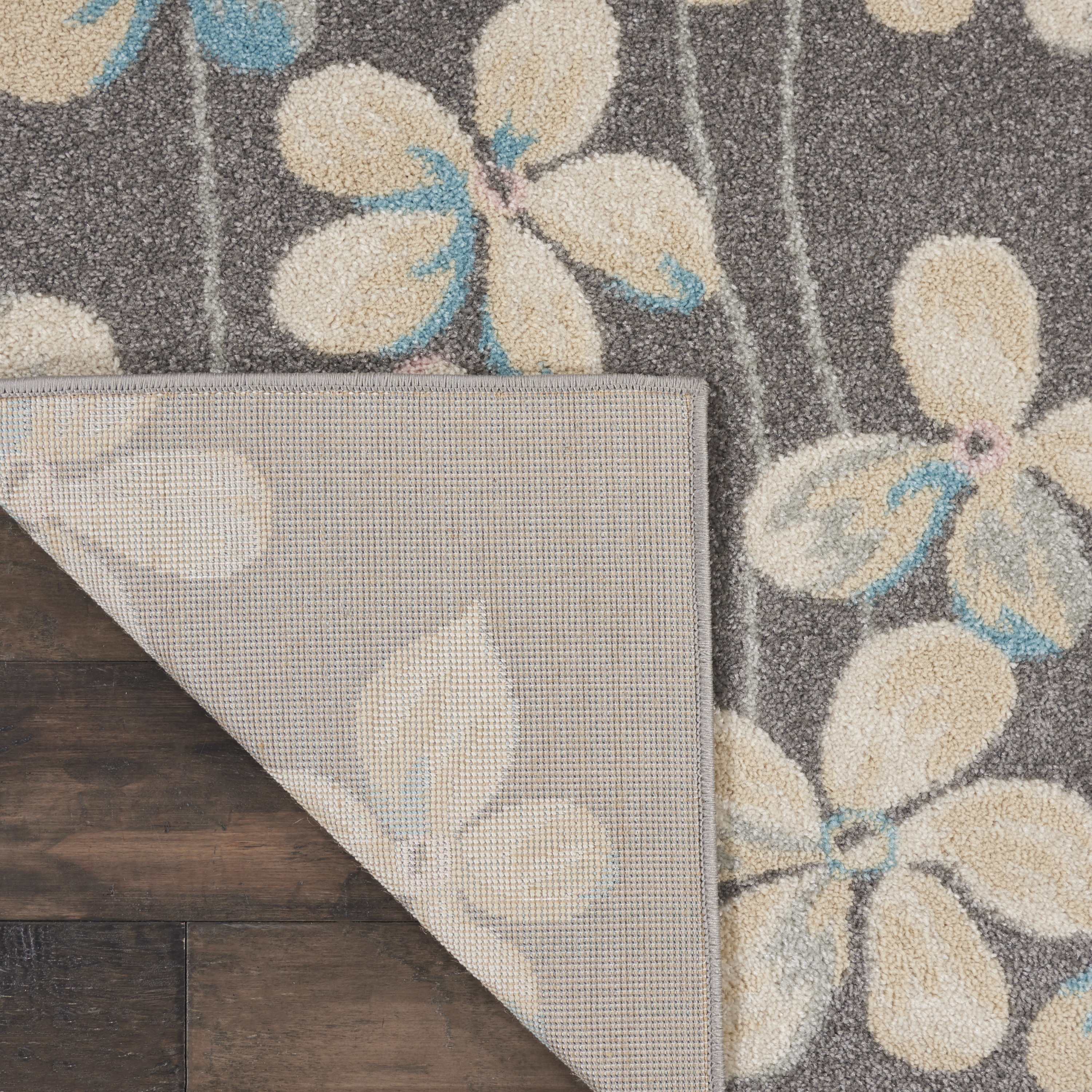 Nourison Tranquil 8'10" x 11'10" Grey Beige Contemporary Indoor Rug