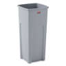 Rubbermaid Commercial, Untouchable®, 23gal, Resin, Gray, Square, Receptacle