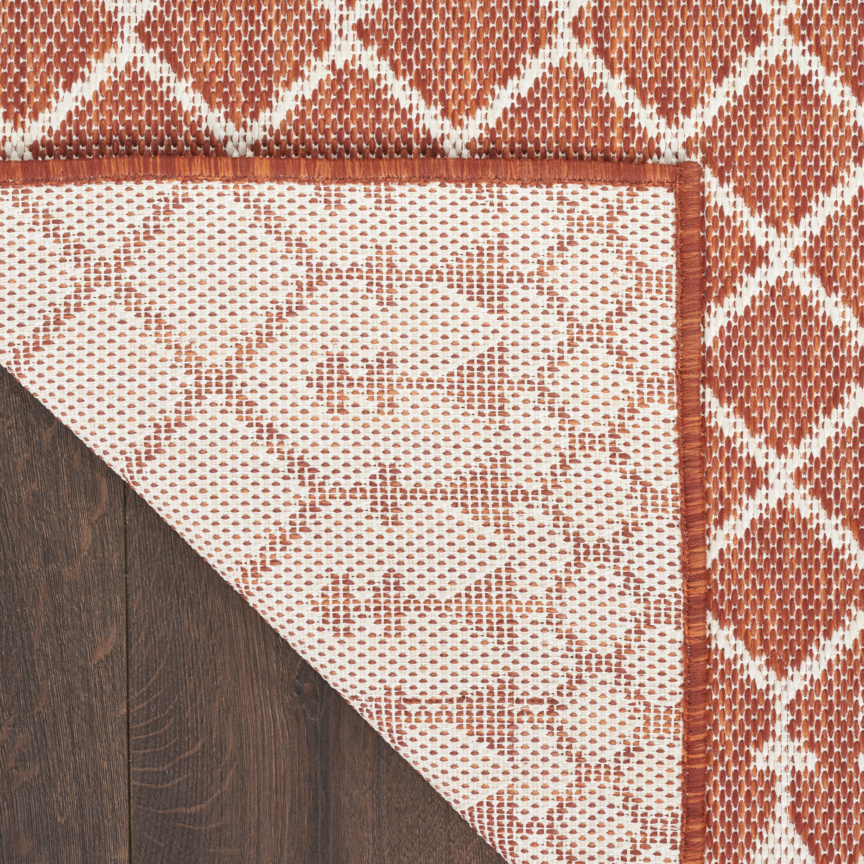 Nourison Positano 6' x 9' Terracotta Modern Rug